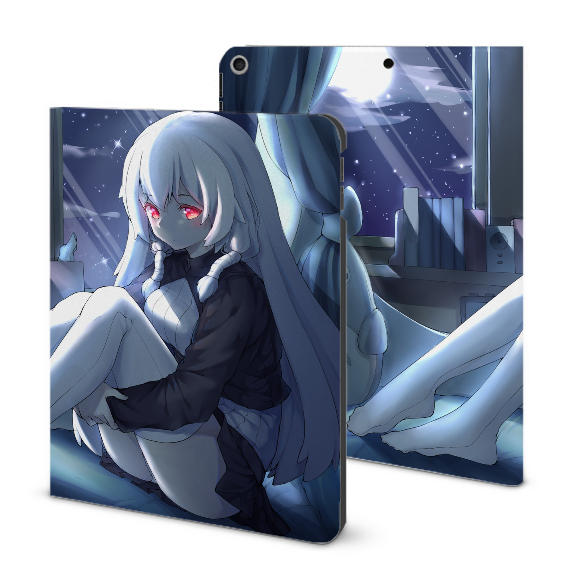 （画像用） となりのトトロ 草壁メイ 草壁サツキ My Neighbor Totoro Satsuki Kusakabe Mei Kusakabe IPad ケース ブック型 PUレザー TPU 耐衝撃 軽量 薄型 ペン収納なし 全面保護 IPad 各モデル対応